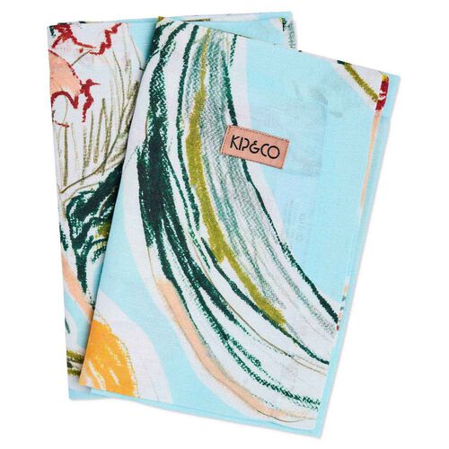 Kip&Co Somerset Blue 4P Napkin Set